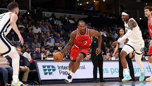 快船末节三分雨逆转灰熊 伦纳德28分率队终结客场连败