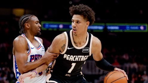 老鹰横扫76人豪取六连胜 杰伦·约翰逊35+10+7统治攻防 马克西末节伤退