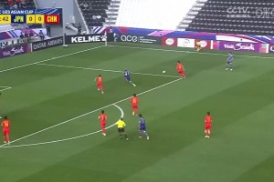 国奥U23亚洲杯首战0-1负十人日本 谢文能失单刀 门将于金永补时客串前锋
