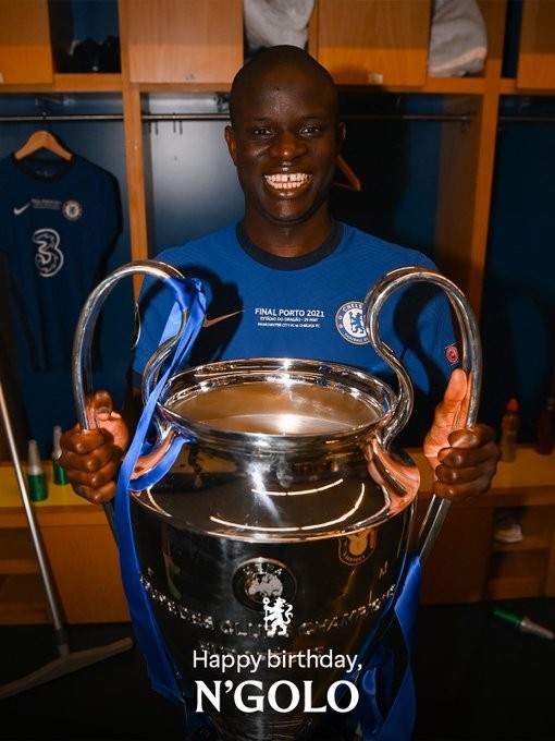 坎特35岁生日 蓝军官方发布数据海报致敬