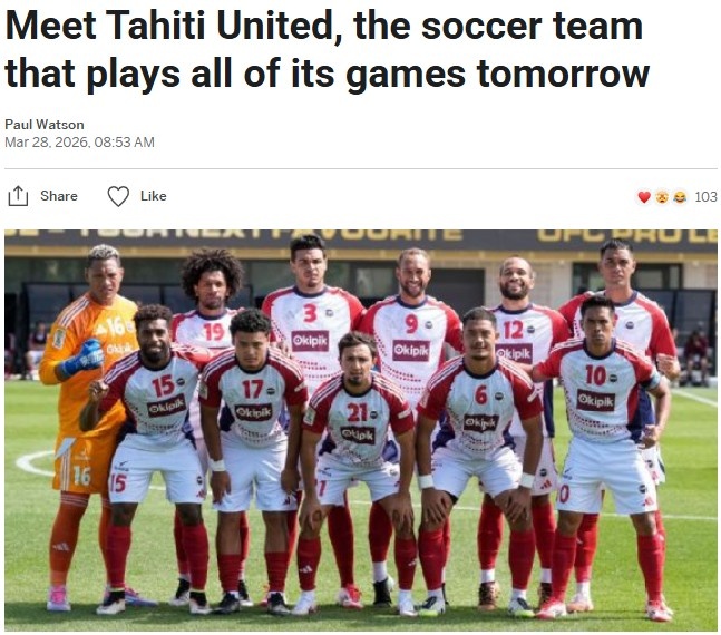 塔希提联跨日期线征战 职业化背后是每周的时差与三万英里航程