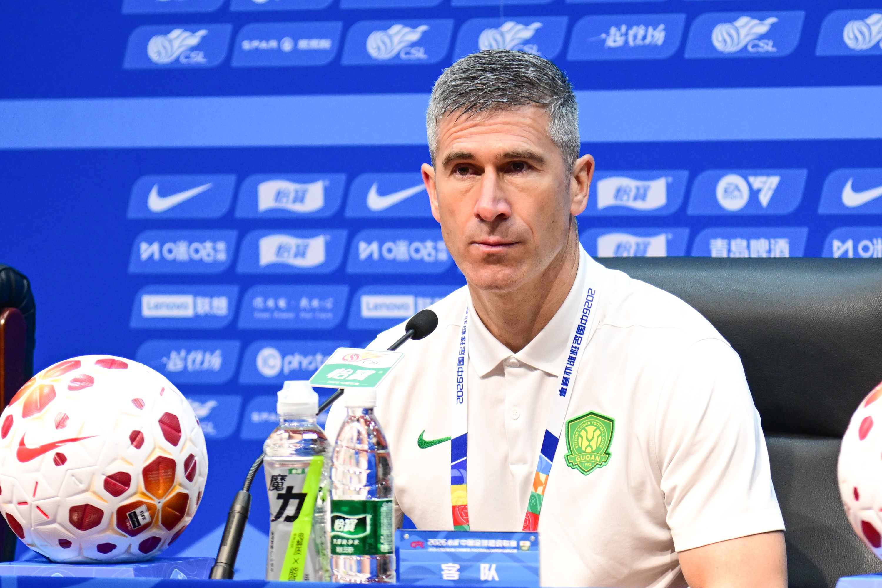 国安客战辽宁铁人赛前 蒙哥马利确认李磊塞鸟充分康复