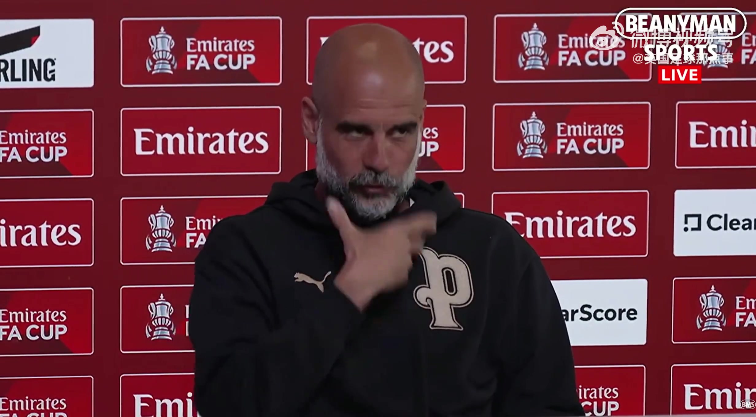 瓜迪奥拉赛后幽默回应记者胡须话题