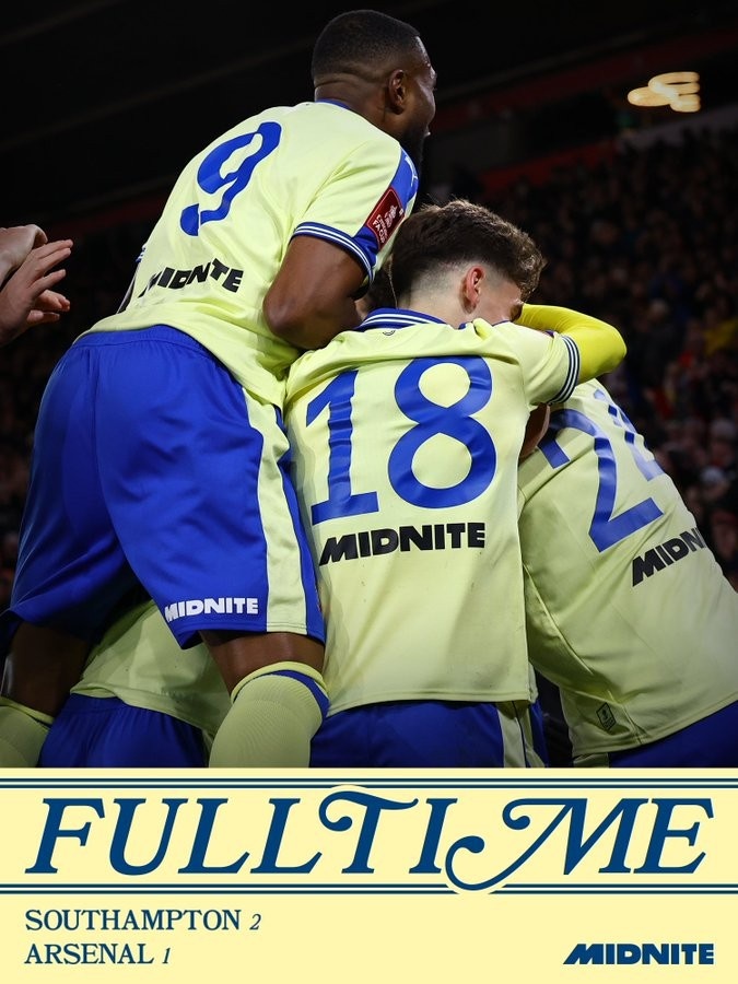 南安普顿再克阿森纳 近九季三闯足总杯四强