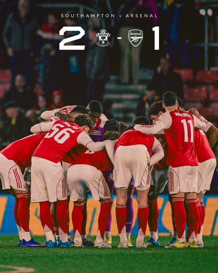 圣徒客场掀翻枪手 阿森纳足总杯再遭低级别联赛球队淘汰