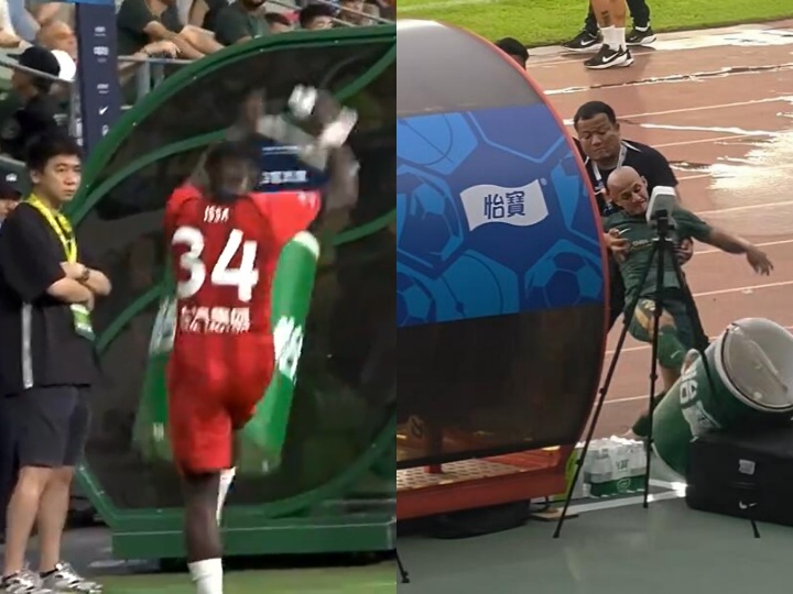 米特里策踹冰桶非首例 足协罚单早有参照