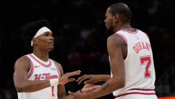 [腾讯全场集锦]🏀火箭5人15+击退尼克斯取3连胜 杜兰特27+6+8 谢泼德替补20+5