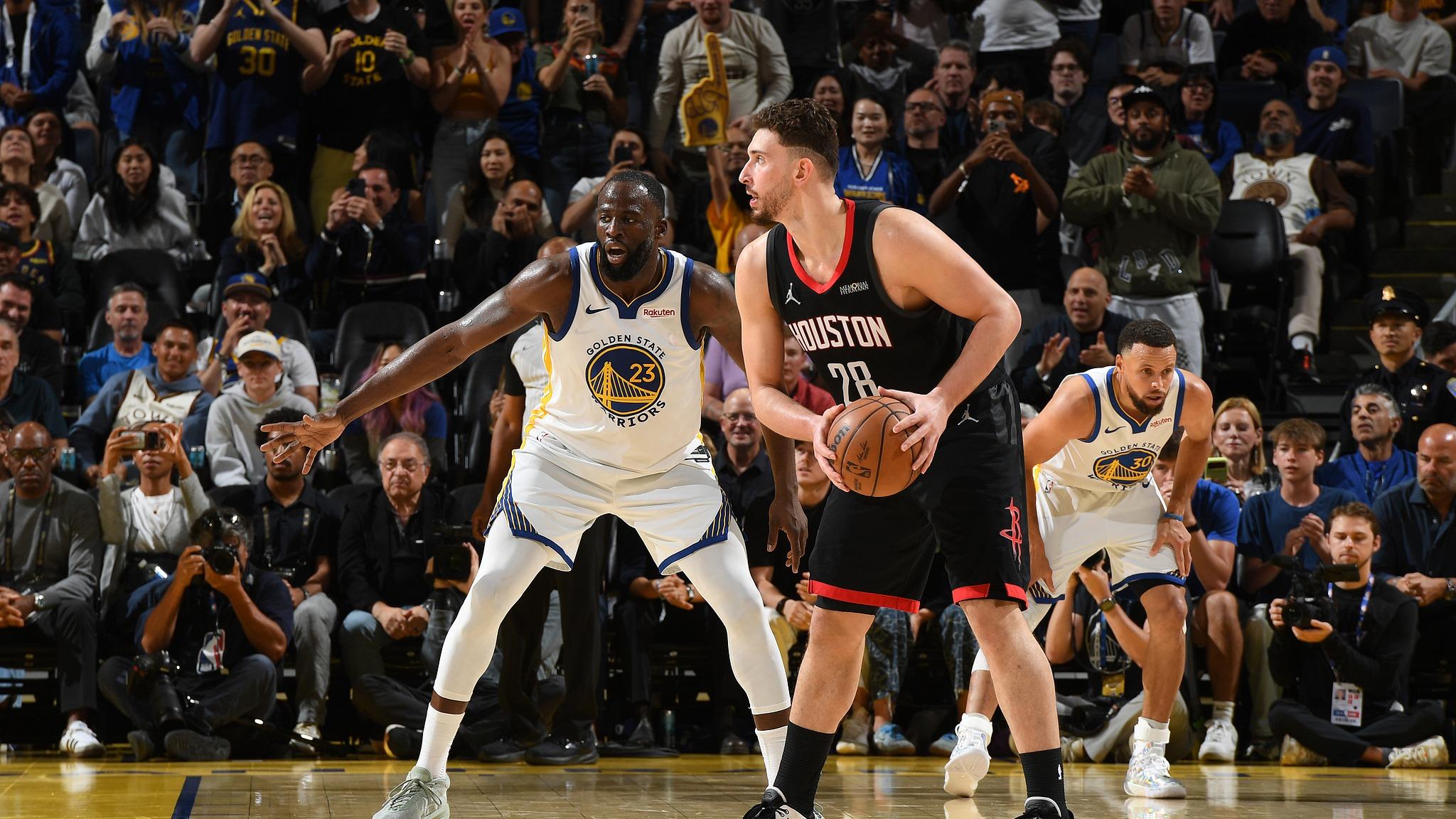 [腾讯原声集锦]🏀火箭险胜勇士 杜兰特31+8+8 库里复出29分&绝杀三分不中