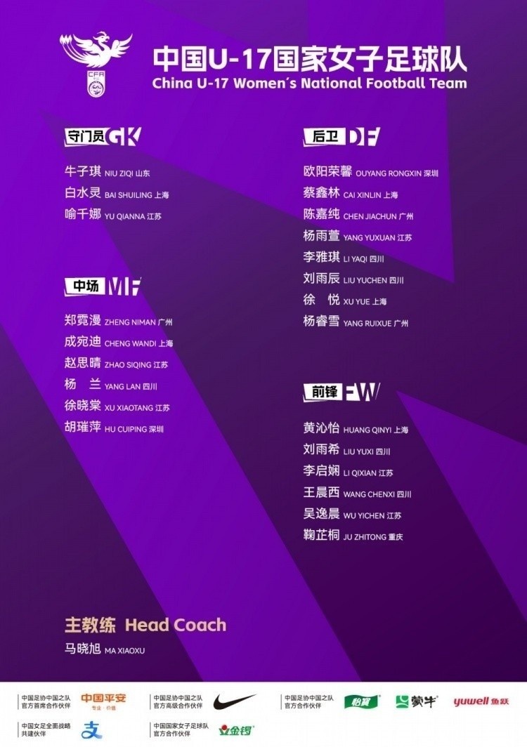 3战全胜零失球!中国U17女足1/4决赛对阵印度,取胜即直通世少赛 3战全胜零失球!中国U17女足1/4决赛对阵印度,取胜即直通世少赛