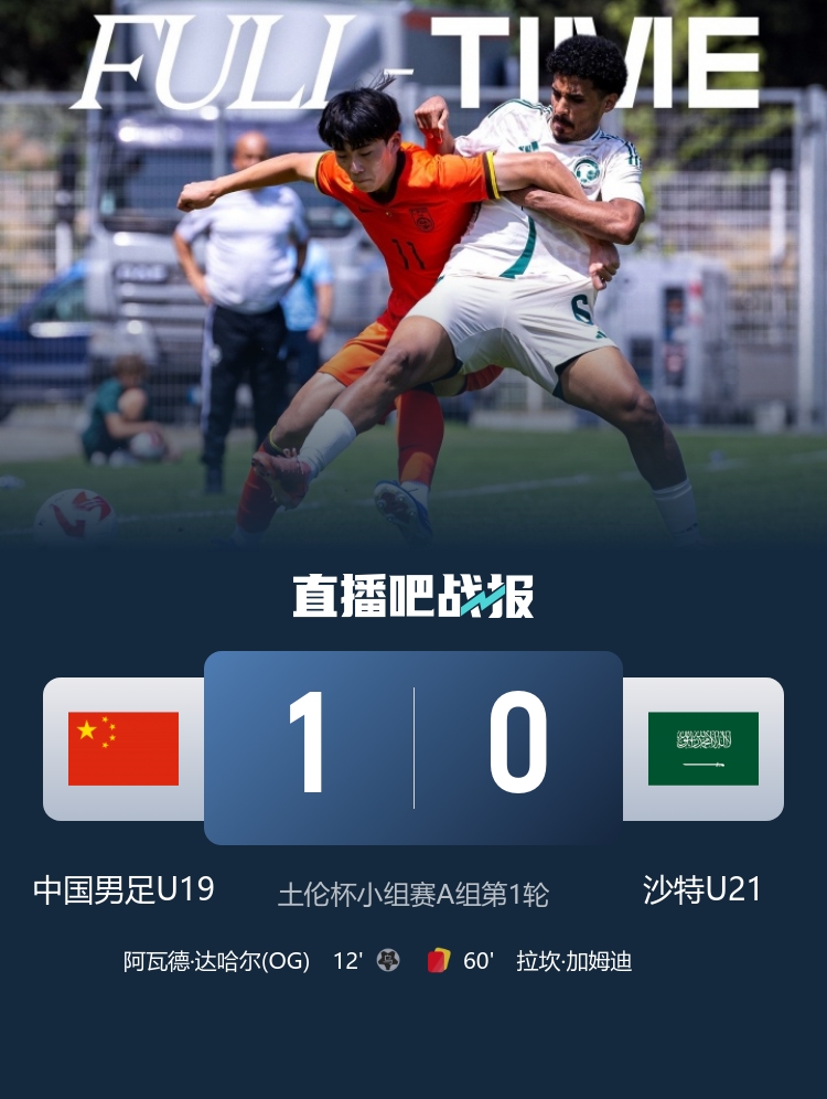 U19国足土伦杯1-0沙特U21 科纳特结束红军生涯 世界杯定位球新规落地