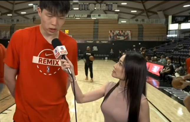 杨瀚森伤情好转恢复力量训练 身体状态获记者肯定