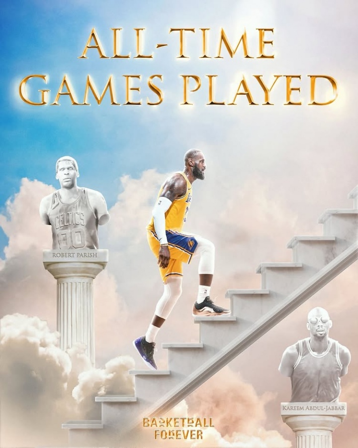 詹姆斯常规赛出场数登顶历史第一 生涯21项数据位列联盟榜首 詹姆斯常规赛出场数登顶历史第一 生涯21项数据位列联盟榜首