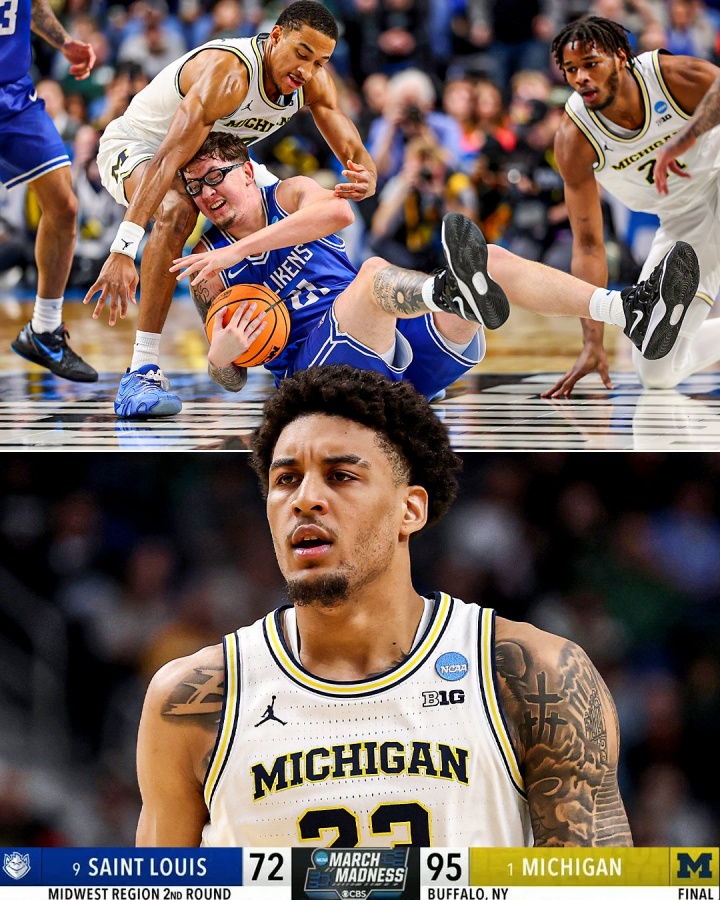 密歇根轻取圣路易斯晋级甜蜜16 伦德伯格25分 阿维拉大学生涯落幕