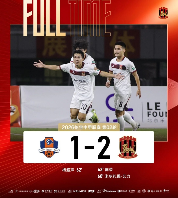 中甲负分球队动态:苏州东吴率先归零 三队两连败深陷泥潭