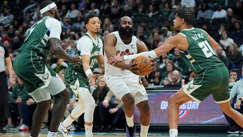 [腾讯全场集锦]🏀雄鹿20记三分仍负骑士 哈登27+5+6 莫布里27+15 米切尔19+8