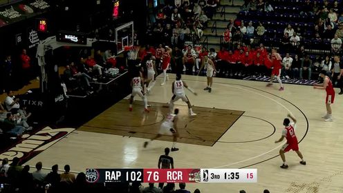 [杨瀚森三分]百步穿杨！杨瀚森弧顶接球三分稳稳命中